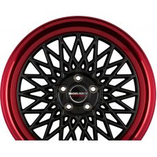 BORBET B Black Rim Red R17 W7 PCD4x108 ET20 DIA65.1