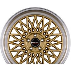 BORBET B Gold Rim Polished R17 W7 PCD4x108 ET38 DIA63.4