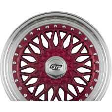 GTP WHEELS GTP 040 Candy Red Felgenbett Poliert R17 W7.5 PCD4x100/108 ET35 DIA73.1