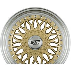 GTP WHEELS GTP 040 Gold Felgenbett Poliert R17 W7.5 PCD4x100 ET30 DIA57.1