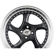 GTP WHEELS GTP 083 Schwarz Felgenbett Poliert R17 W7.5 PCD4x100 ET35 DIA73.1