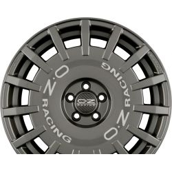 RALLY RACING Dark Graphite + Silver Lettering