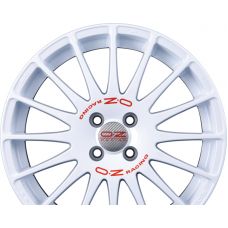 OZ SUPERTURISMO WRC Race White + Red Lettering R16 W7 PCD4x100 ET37 DIA68