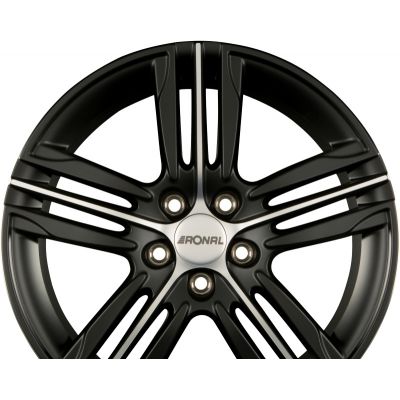 Диски RONAL R57 Mattschwarz-Frontkopiert R18 W7.5 PCD4x108 ET24 DIA76