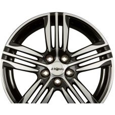 RONAL R57 Schwarz-Frontkopiert R18 W7.5 PCD4x108 ET35 DIA76