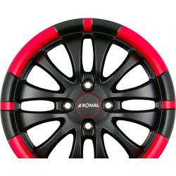 R59 Jetblack-Matt-Red Rim