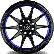 seventy9 SCF-F BGBIL - Black glossy blue inner lip R15 W7 PCD4x100/114.3 ET35 DIA67.1