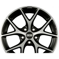 BBS SR Vulcano Grau Diamantgedreht R18 W8 PCD5x115 ET36 DIA70.2