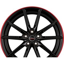 LX Black Glossy Rim Red