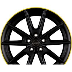 LX Black Matt Rim Yellow