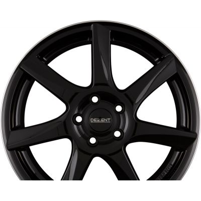 Диски DEZENT TW DARK - Black Polished Lip R17 W7.5 PCD5x108 ET48 DIA70.1