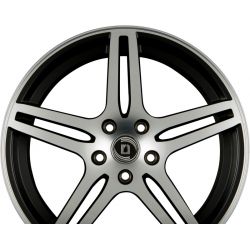 CHINQUE NERO MACHINED - Schwarz Matt Frontpoliert