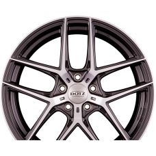 DOTZ LAGUNASECA DARK - Gunmetal Glanzend Frontpoliert R21 W9 PCD5x112 ET35 DIA70.1
