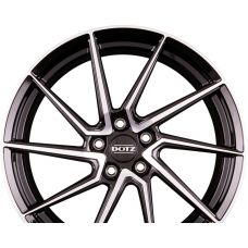 DOTZ SPA DARK - Schwarz Glanzend Frontpoliert R17 W7.5 PCD5x114.3 ET38 DIA71.6