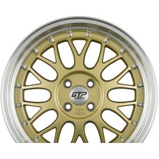 GTP WHEELS GTP 020 Gold Felgenbett Poliert R17 W7.5 PCD5x100 ET35 DIA60.1