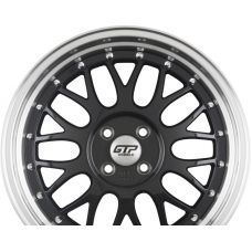 GTP WHEELS GTP 020 Schwarz Felgenbett Poliert R17 W7.5 PCD5x100 ET35 DIA60.1
