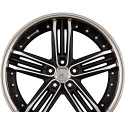 KT11 Heaven Matt Black Front Polish Steel Lip (MBFS)