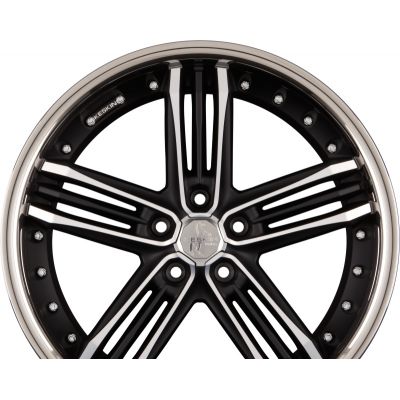KT11 Heaven Matt Black Front Polish Steel Lip (MBFS)