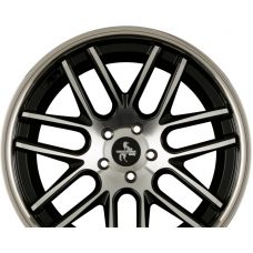 KESKIN KT14 CONCAVE Black Front Polish Steel Lip (BFPSL) R20 W11 PCD5x120 ET30 DIA72.6