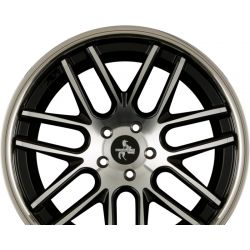KT14 CONCAVE Black Front Polish Steel Lip (BFPSL)