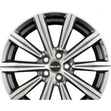 MAK BIRMINGHAM Gun Metal Mirror Face R20 W8.5 PCD5x112 ET29 DIA66.6