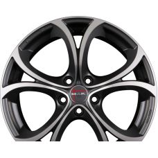 MAK LARIO Gun Metal Mirror Face R17 W7.5 PCD5x110 ET39 DIA65.1