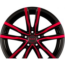 MAK MILANO 5 Black - Red R16 W6.5 PCD5x110 ET35 DIA65.1