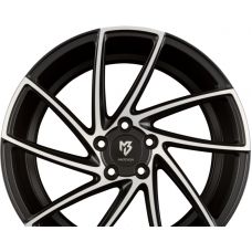 MB-DESIGN KV2 Mattschwarz Poliert - Schwarz Seidenmatt Poliert R19 W8.5 PCD5x112 ET33 DIA75