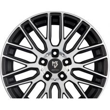 MB-DESIGN KV4 Mattschwarz Poliert R20 W9 PCD5x112 ET43 DIA66.6