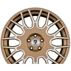 MB-DESIGN LV2 Bronze Hell Seidenmatt Gepulvert Konturen Poliert R20 W8.5 PCD5x108 ET50 DIA75