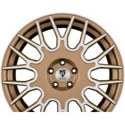 LV2 Bronze Hell Seidenmatt Gepulvert Konturen Poliert