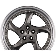 MB-DESIGN TURBO S Grau Glanzend Lackiert Aussenbett Poliert R19 W8.5 PCD5x100 ET30 DIA67.1