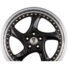 MB-DESIGN TURBO S Schwarz Glanzend Lackiert Aussenbett Poliert R19 W9 PCD5x114.3 ET42 DIA75