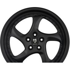 MB-DESIGN TURBO S Schwarz Stumpfmatt Gepulvert R19 W9.5 PCD5x112 ET40 DIA75