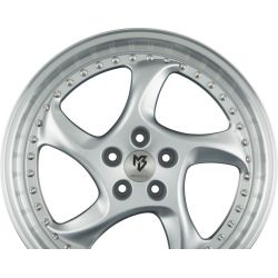 TURBO S Silber Glanzend Lackiert Aussenbett Poliert