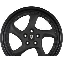 TURBO S Stern Schwarz Stumpfmatt Aussenbett Glanzschwarz