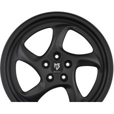 MB-DESIGN TURBO Schwarz Stumpfmatt Gepulvert R19 W9 PCD5x108 ET42 DIA75