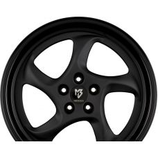 MB-DESIGN TURBO Stern Schwarz Stumpfmatt Bett Glanzschwarz R19 W9 PCD5x114.3 ET42 DIA75