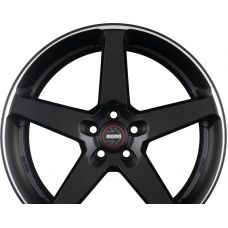 MOMO FIVE Black Matt Polished R19 W8.5 PCD5x112 ET38 DIA79.6