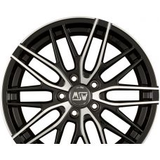 MSW MSW 72 Gloss Black Full Polished R18 W8 PCD5x110 ET40 DIA65.1