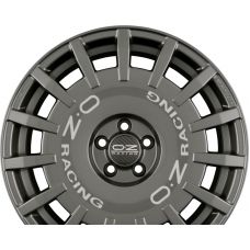 OZ RALLY RACING Dark Graphite + Silver Lettering R18 W8 PCD5x114.3 ET45 DIA75