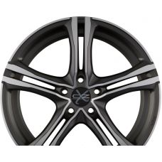 OZ X5B Matt Graphit Diamond Cut R16 W7 PCD5x112 ET48 DIA75