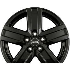 RIAL TRANSPORTER Diamant-Schwarz R15 W6 PCD5x130 ET68 DIA84.1