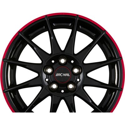 Диски RONAL R54 MCR Jetblack-Red Rim R16 W7 PCD5x114.3 ET40 DIA82