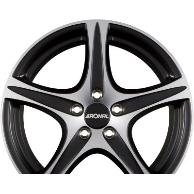 Диски RONAL R56 Mattschwarz-Frontkopiert R17 W7 PCD5x112 ET45 DIA76