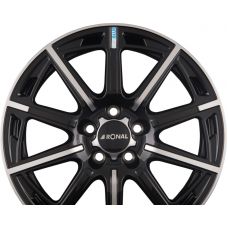 RONAL R60-BLUE Jetblack-Frontkopiert R16 W6.5 PCD5x114.3 ET40 DIA82