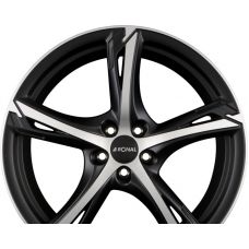 RONAL R62 Jetblack-Matt-Frontkopiert R17 W7.5 PCD5x112 ET38 DIA76