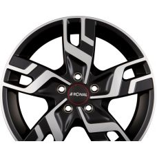 RONAL R64 Jetblack-Matt-Frontkopiert R16 W6.5 PCD5x130 ET60 DIA78.1