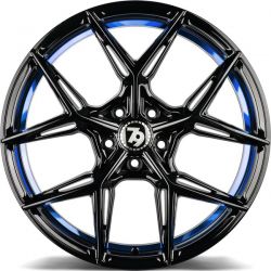 SCF-B BGBIL - Black glossy blue inner lip
