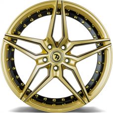seventy9 SV-AR GBLMB - Gold Black lip milled black R19 W8.5 PCD5x120 ET30 DIA74.1